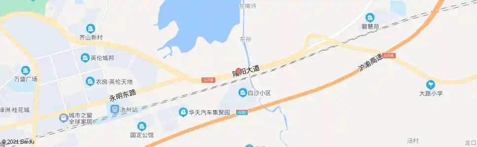 池州白沙_公交站地图_池州公交_妙搜公交查询2025