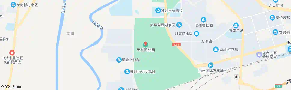 池州天堂湖公园_公交站地图_池州公交_妙搜公交查询2025