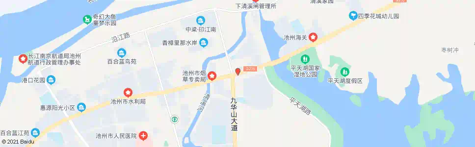 池州清风大道_公交站地图_池州公交_妙搜公交查询2025