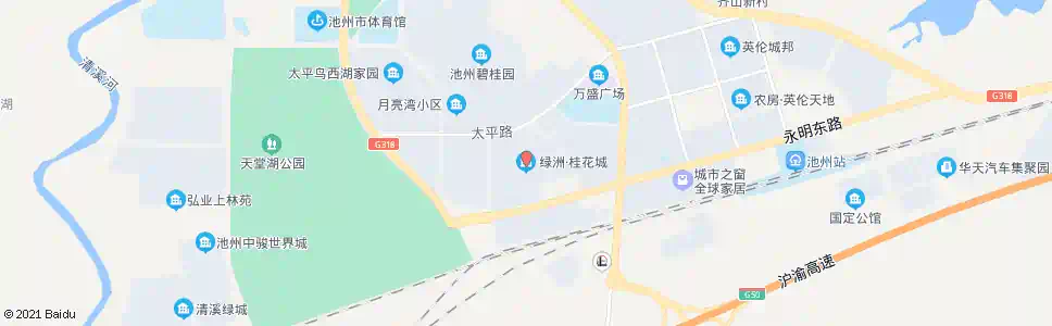 池州绿洲桂花城_公交站地图_池州公交_妙搜公交查询2025