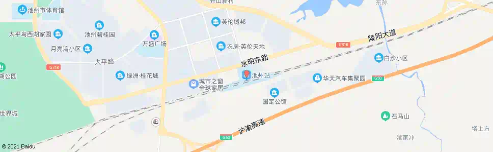 池州前程大道口_公交站地图_池州公交_妙搜公交查询2025