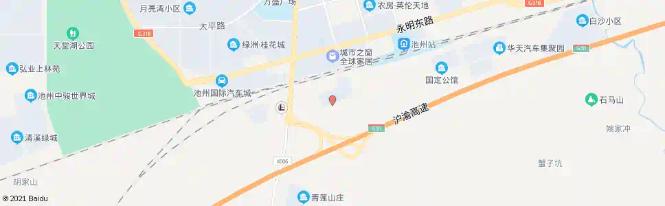 池州中洲大市场_公交站地图_池州公交_妙搜公交查询2025