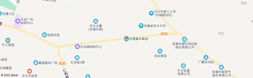 滁州富华电子_公交站地图_滁州公交_妙搜公交查询2025