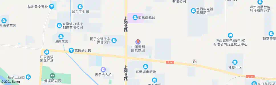 滁州国际商城_公交站地图_滁州公交_妙搜公交查询2025