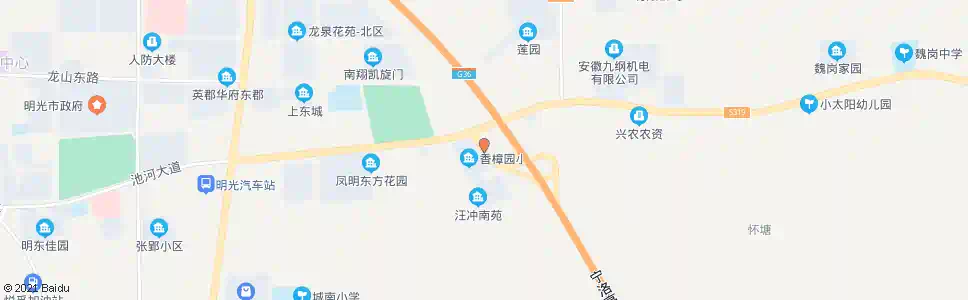 滁州高速路口(明光东)_公交站地图_滁州公交_妙搜公交查询2025