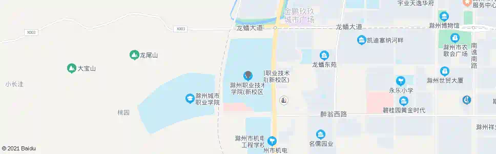 滁州职业技术学院南_公交站地图_滁州公交_妙搜公交查询2025