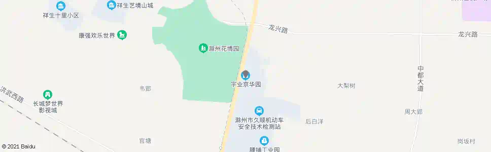 滁州宇亚京华园_公交站地图_滁州公交_妙搜公交查询2025