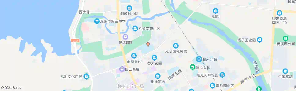 滁州第二中学_公交站地图_滁州公交_妙搜公交查询2025