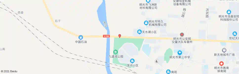 滁州池河大桥东_公交站地图_滁州公交_妙搜公交查询2025