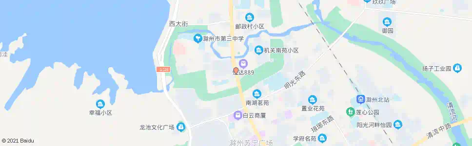 滁州南湖公园_公交站地图_滁州公交_妙搜公交查询2025