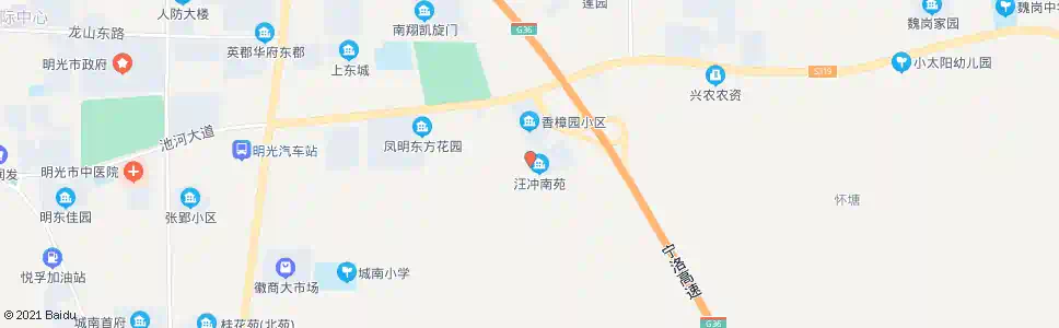 滁州汪冲新区_公交站地图_滁州公交_妙搜公交查询2025