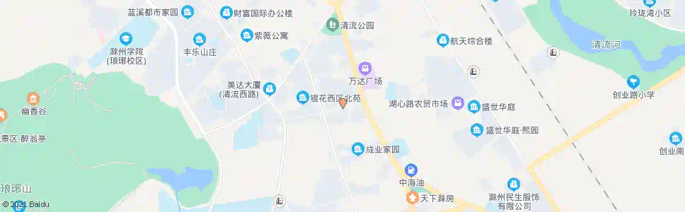 滁州银花菜场_公交站地图_滁州公交_妙搜公交查询2025