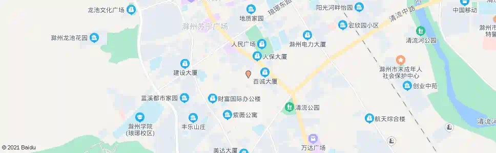 滁州建行大楼_公交站地图_滁州公交_妙搜公交查询2025