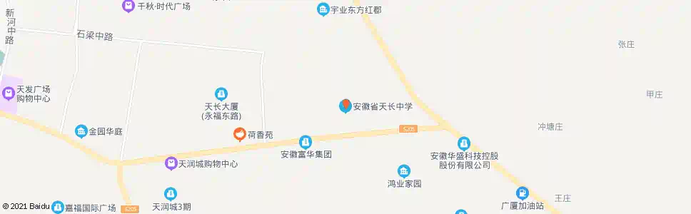 滁州天长中学_公交站地图_滁州公交_妙搜公交查询2025