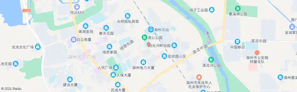 滁州第三小学_公交站地图_滁州公交_妙搜公交查询2025