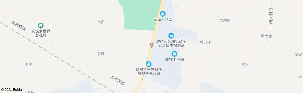 滁州腰铺工业园_公交站地图_滁州公交_妙搜公交查询2025