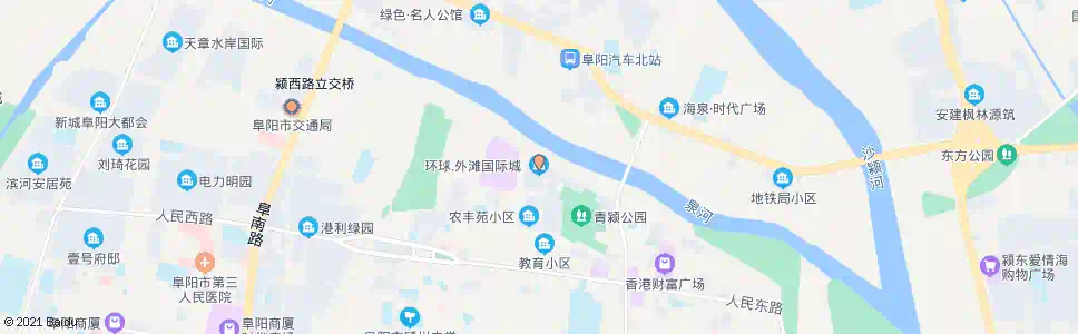 阜阳环球外滩国际城_公交站地图_阜阳公交_妙搜公交查询2025