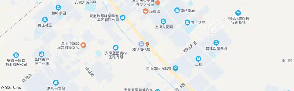 阜阳奇瑞海马4S店_公交站地图_阜阳公交_妙搜公交查询2025