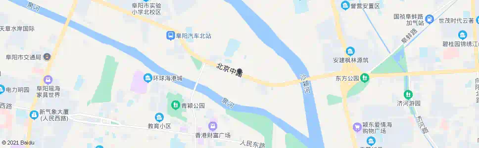 阜阳大桥西站_公交站地图_阜阳公交_妙搜公交查询2025