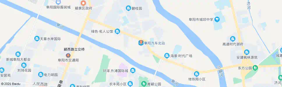 阜阳北站路口_公交站地图_阜阳公交_妙搜公交查询2025