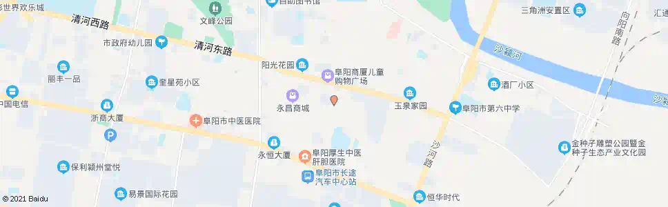 阜阳红旗中学_公交站地图_阜阳公交_妙搜公交查询2025