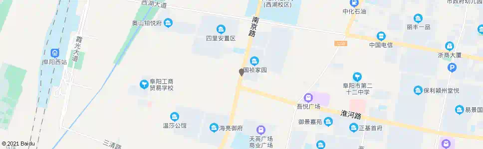 阜阳国祯家园_公交站地图_阜阳公交_妙搜公交查询2025