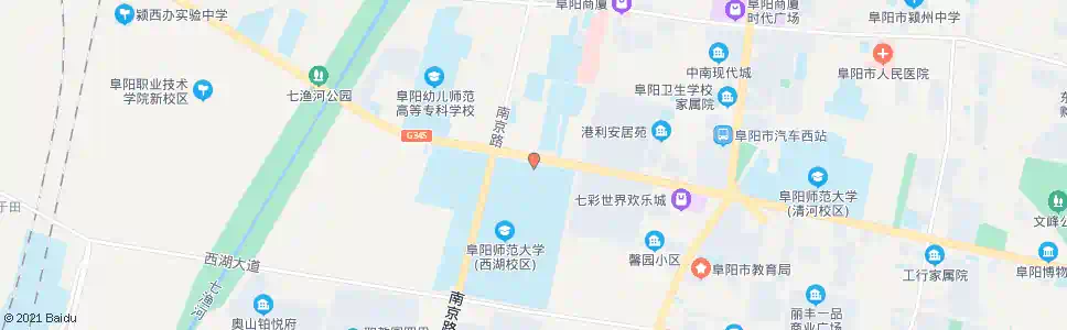 阜阳师院北门_公交站地图_阜阳公交_妙搜公交查询2025