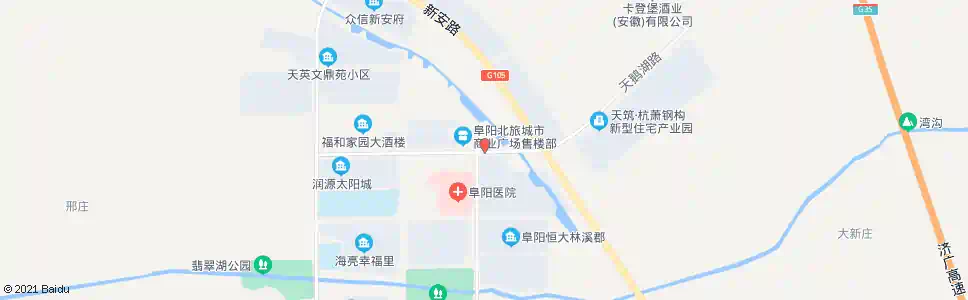 阜阳天鹅湖西路_公交站地图_阜阳公交_妙搜公交查询2025