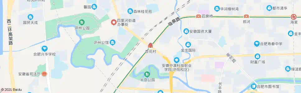 合肥杏花村_公交站地图_合肥公交_妙搜公交查询2025