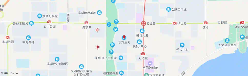 合肥东方蓝海_公交站地图_合肥公交_妙搜公交查询2025