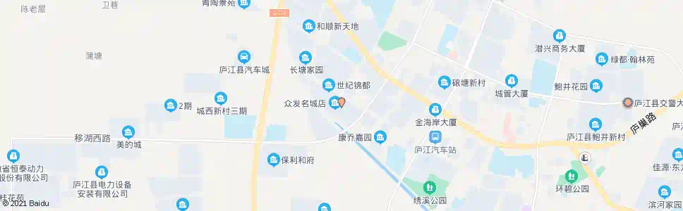 合肥众发名城_公交站地图_合肥公交_妙搜公交查询2025