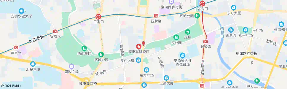 合肥大钟楼北_公交站地图_合肥公交_妙搜公交查询2025