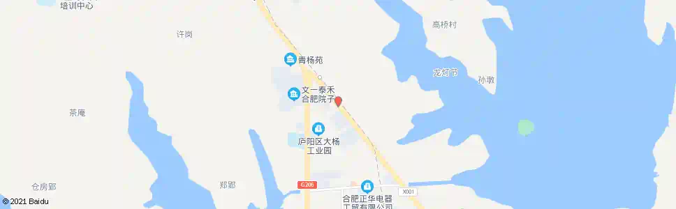 合肥大杨南路_公交站地图_合肥公交_妙搜公交查询2025