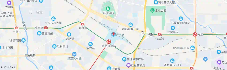 合肥肥东火车站西_公交站地图_合肥公交_妙搜公交查询2025