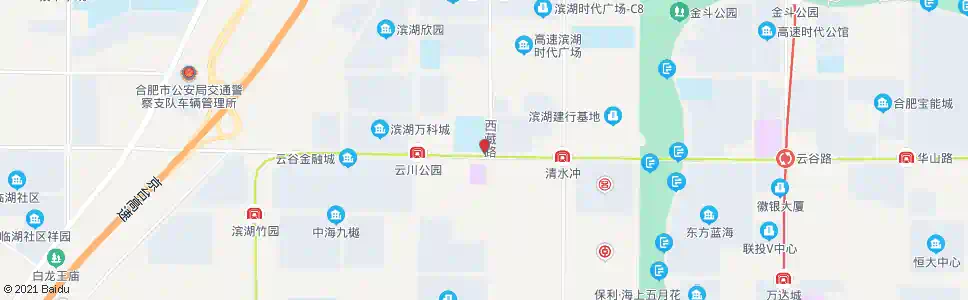 合肥云西路口_公交站地图_合肥公交_妙搜公交查询2025