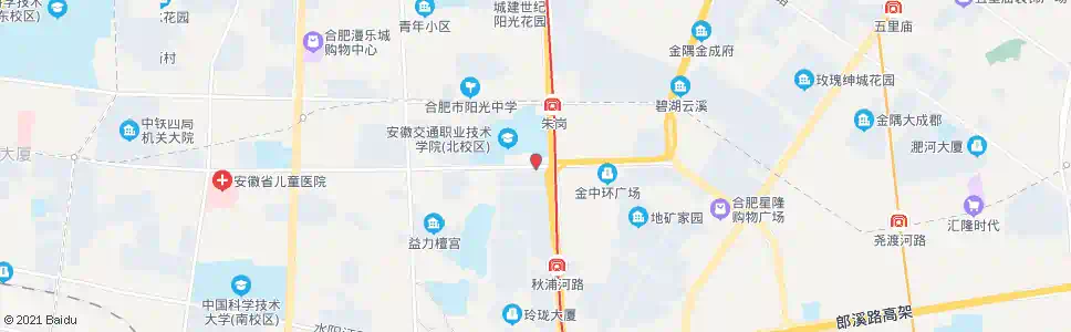 合肥五里冲(brt)_公交站地图_合肥公交_妙搜公交查询2025
