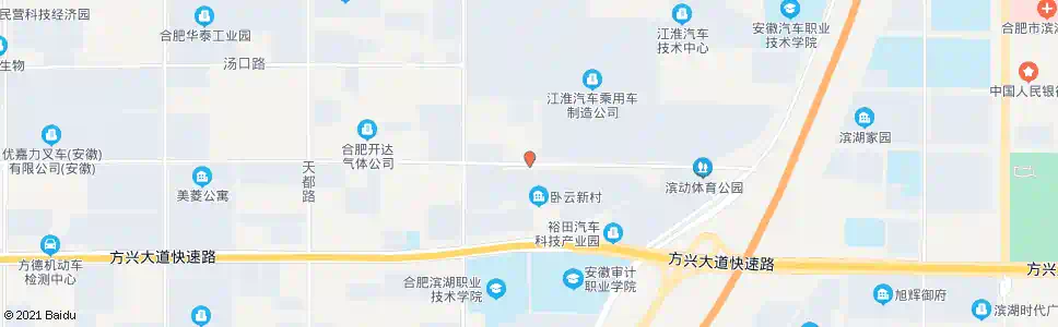 合肥卧云小区_公交站地图_合肥公交_妙搜公交查询2025