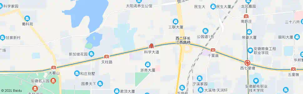 合肥科学大道_公交站地图_合肥公交_妙搜公交查询2025