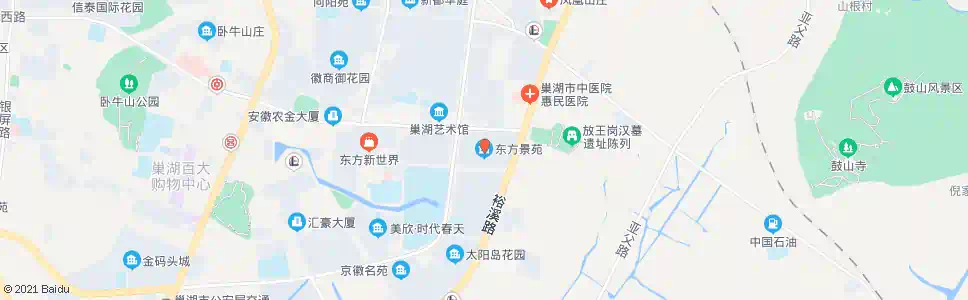 合肥东方景苑_公交站地图_合肥公交_妙搜公交查询2025