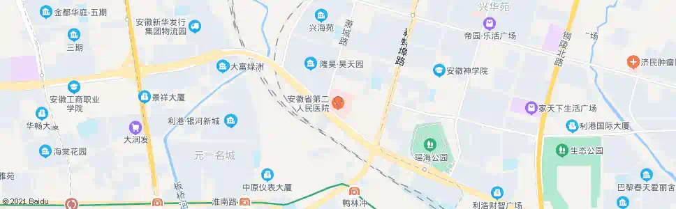 合肥市二院_公交站地图_合肥公交_妙搜公交查询2025