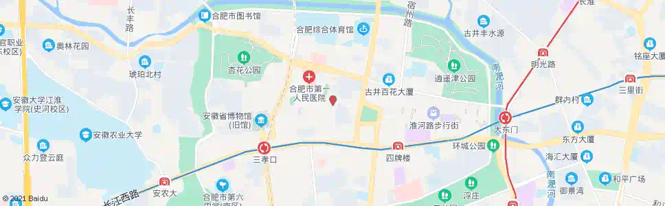 合肥邮电大楼_公交站地图_合肥公交_妙搜公交查询2025