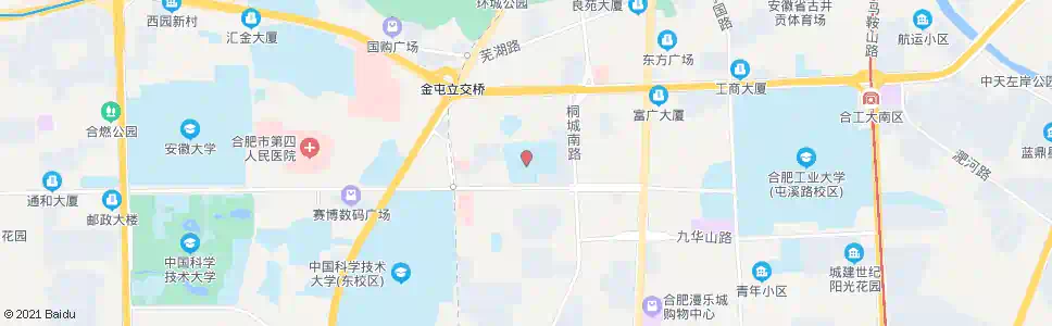 合肥二中_公交站地图_合肥公交_妙搜公交查询2025