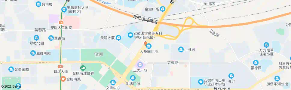 合肥大华国际港_公交站地图_合肥公交_妙搜公交查询2025