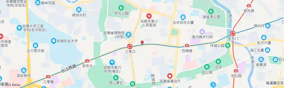 合肥飞凤街_公交站地图_合肥公交_妙搜公交查询2025