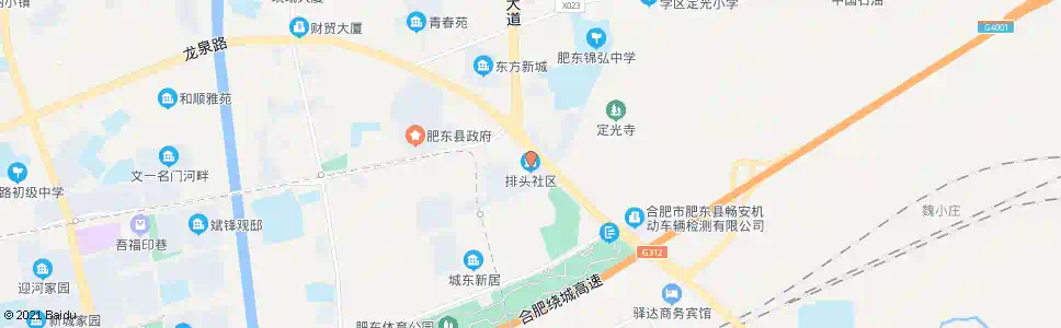 合肥排头社区_公交站地图_合肥公交_妙搜公交查询2025