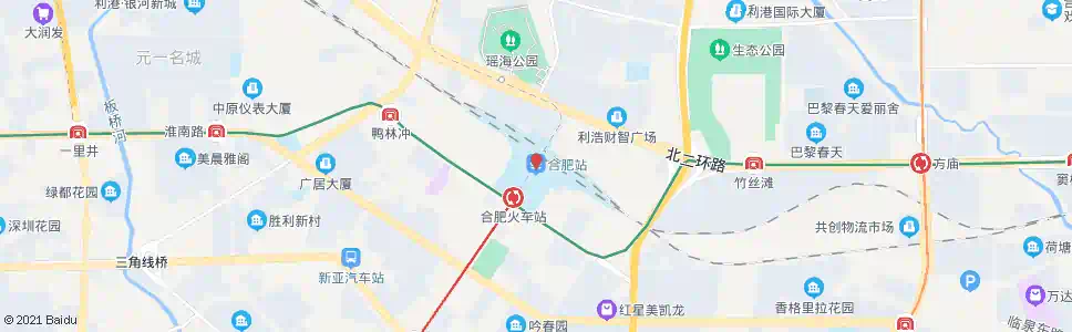 合肥元山_公交站地图_合肥公交_妙搜公交查询2025