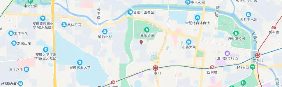 合肥市府三宿舍_公交站地图_合肥公交_妙搜公交查询2025