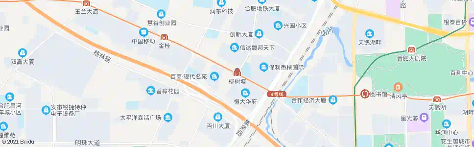 合肥柳树塘_公交站地图_合肥公交_妙搜公交查询2025