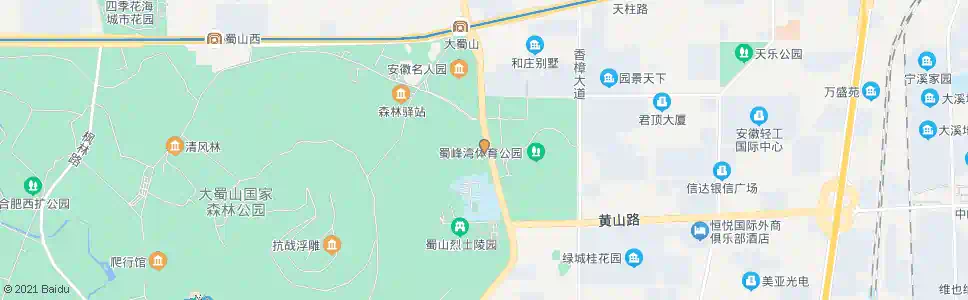 合肥蜀山森林管理处_公交站地图_合肥公交_妙搜公交查询2025