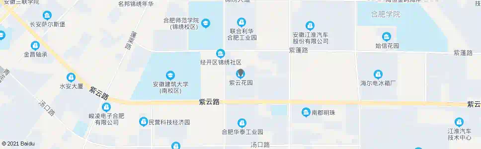 合肥锦绣紫云花园_公交站地图_合肥公交_妙搜公交查询2025